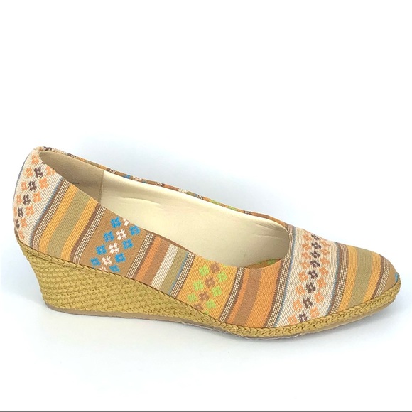 Beacon | Espadrille Canvas Wedges - Picture 8 of 13